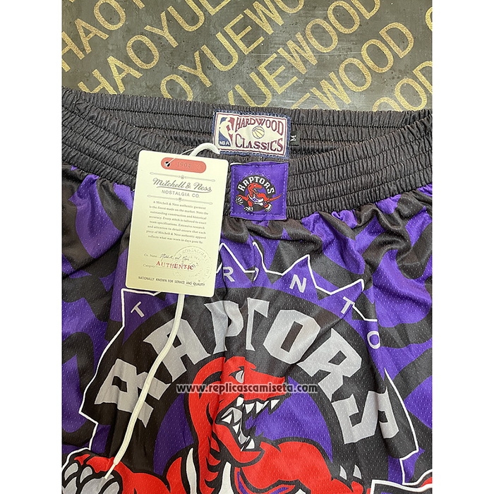 Pantalone Toronto Raptors Mitchell & Ness Negro Violeta